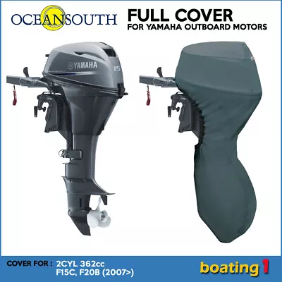  Full Cover For Yamaha Outboard Motor Engine 2CYL 362cc F15C F20B (2007>) - 20  • $51